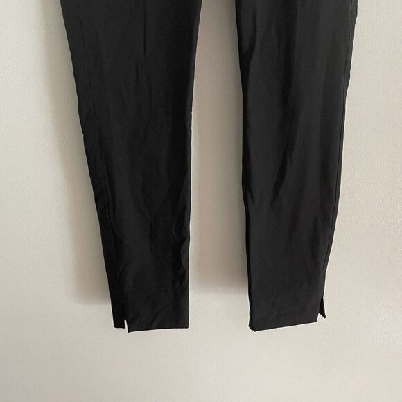 Athleta Women 4 Black Stretch Travel Side Zip High Rise Wander Slim Ankle Pant - Picture 3 of 11